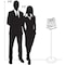 Azar Displays 2-Pocket Acrylic Literature Holder Floor Stand for 8.5'' x 11'' Paper 300858 - alternate 2